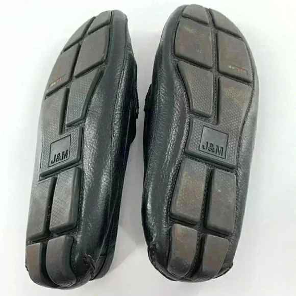 J&M flex Johnston & Murphy loafers size 10 black leather  display picture 3